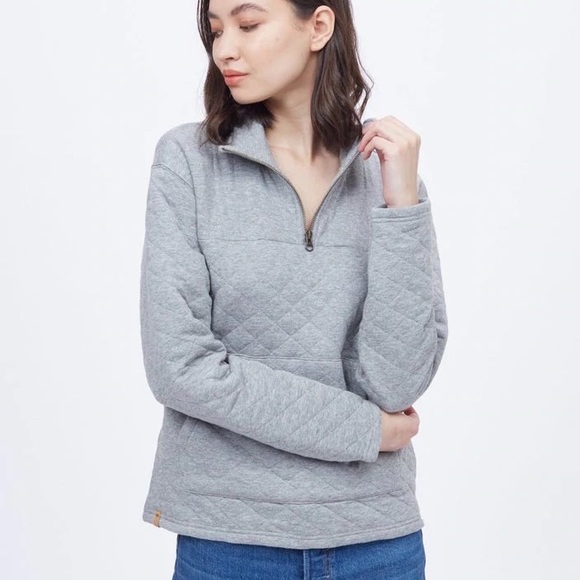 Tentree 1/4 Zip Quilted Fleece - Picture 1 of 6